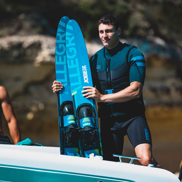 2023 Jobe Mens Perth 3/2mm Shorty Back Zip Wetsuit 30362100 Blue